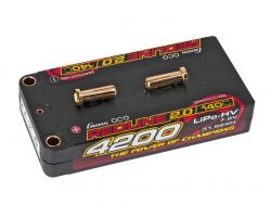 Gens Ace Redline 2.0 Series 4200mAh 7.6V 140C 2S1P Hard Case 111# HV LiPo Batterie  