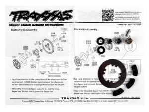 TRX5352X Traxxas Rebuild-Kit Slipper