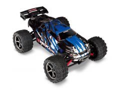 TRX71076-8 Traxxas E-Revo 4x4 1:16 RTR Monster Truck blau TSM VXL-3m Brushless mit NiMh Akku + 4A USB/C-Lader