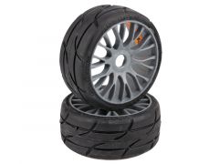 GRP 1:8 GT XM4 Profil T03 REVO Komplettrad Soft-Medium grau "Markencup" GTK03-XM4 