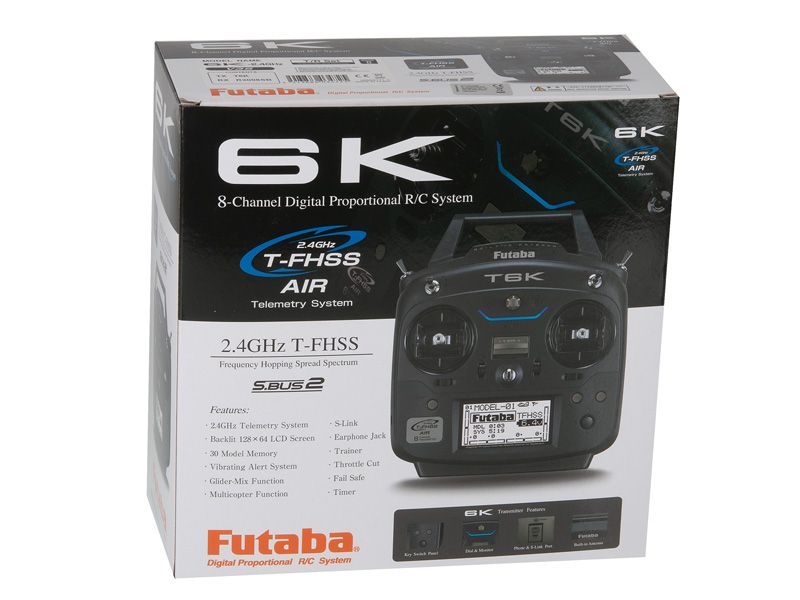 Futaba T6K V3S 8-Kanal # Combo (2.4GHz / R3008SB) 2.4GHz RC Sender +  Empfänger