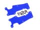 Traxxas Querlenker-Abdeckung blau vorne  l/r mit Schrauben TRX9633X