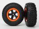 Traxxas SCT Reifen auf Felgen  schwarz/orange (2), Slash 4x4 v/h TRX5863