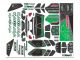 Team Corally Body Decal Sheet-Kagama Green- (1)