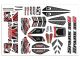 Team Corally Body Decal Sheet-Spark XB6 -Red-(1)