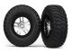 Traxxas BFGoodrich S1 Reifen a. 2.2/3.0 Felgen  satin-chrom/schw. (2), Slash 4x4 v/h TRX6873X