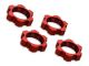 Traxxas Radmuttern verzahnt Aluminium rot 17mm (4) TRX7758R