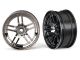 Traxxas Split-Spoke 1.9 Felgen chrom-schwarzvorne TRX8371