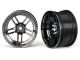 Traxxas Split-Spoke 1.9 Felgen chrom-schwarzextrabreit vorne TRX8372