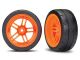 Traxxas Response Reifen auf 1.9 Felgen orange extrabreit hinten TRX8374A