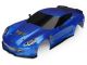 Traxxas Karosserie Chevrolet Corvette Z06 blau mit Anbauteile TRX8386X