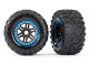 Traxxas Maxx MT Reifen auf 2.8 Felge  schwarz/blau (2) Maxx TRX8972A