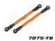 Traxxas Vorspurstange 7075-T6 Aluminium  orange (2) Maxx V2 (Radstand 352mm) TRX8997A