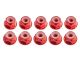 UR1503-R Ultimate RC 3mm Rot Aluminium Stoppmutter mit Flansch selbstsichernd (10)