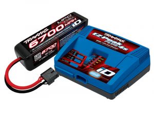 TRX2998G Traxxas POWER PACK EZ-Peak Plus Ladegerät EU Version + 1x ID LiPo 14,8V 6700mah 25C 