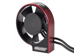 Team Corally Ultra High Speed Cooling Fan XF-30 w/BEC connector - 30mm - Black - Red