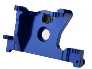 Traxxas Motor-Halter 6061-T6 Alu blau für LCG Chassis TRX7460R