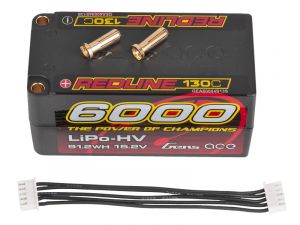 Gens Ace GEA60004S13S Redline Shorty LiPo RC Hardcase Akku 6000mAh 15.2V 4S2P 130C (5mm, 410g)