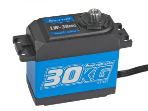 Power HD LW-30MG digital servo waterproof - Produktansicht Power HD Wasserdichtes Digital Crawler Servo 7.2V/30.0kg # LW-30MG 