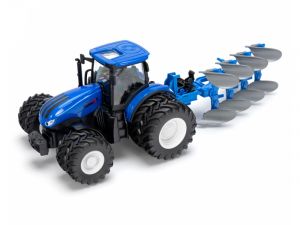 Korody 1:24 RC Traktor mit Doppelbereifung und 4 Schar Drehpflug 