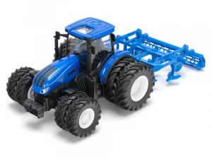 Korody 1:24 RC Traktor mit Doppelbereifung und Grubber 