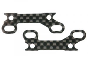 MA2206 MSE Performance Parts Rear Carbon Upper Arm Bracket,Caster 0°/2° - Produktansicht Mugen Kohlefaser Querlenkerhalterung (2) hinten, oben mit 0°/2° Nachlauf MTC2