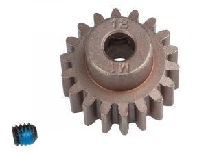 TRX6491X Traxxas Gear, 18-T pinion (1.0 metric pitch) (fits 5mm shaft)/ set s