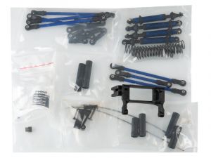 TRX8140X Traxxas Long Arm Lift Kit, TRX-4®, komplett (mit blau pulverbeschichteten Lenkern und blau eloxierten Stoßdämpfern)
