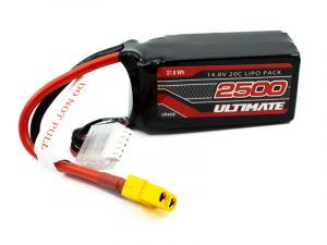 UR4436 Ultimate Competition LiPo 4S Micro Akku 14.8V # 2500mAh 20C mit XT60 für Starterbox