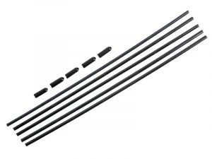 UR1135-B Produktansicht Ultimate RC Antennenröhrchen (5) schwarz mit Kappe 21cm