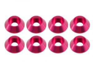 UR1521-PK Ultimate Racing Produktansicht von den Ultimate RC 3mm Pink Aluminium Unterlegscheiben Cap Head Schraube konisch (8)