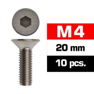 UR161420 - Ultimate RC Senkkopfschraube M4x20mm 12.9 (10)