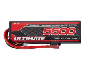 Ultimate RC LiPo Akku HV 7.6V 2S 5500mAh 60C T-Dean