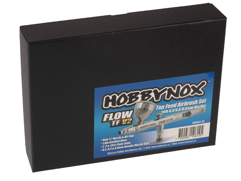 Hobbynox FLOW-TF V2 Top-Feed Airbrush-Set